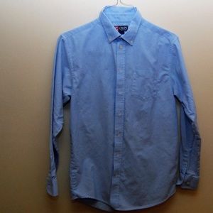 Chaps Long Sleeve Button Down Shirt Boy Size 18